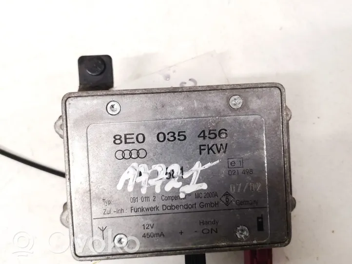 Audi A4 S4 B6 8E 8H Antenos valdymo blokas 8e0035456