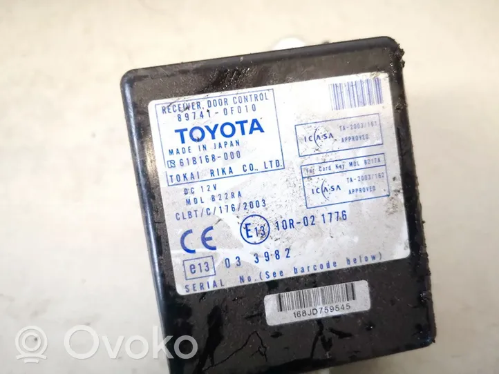 Toyota Corolla Verso AR10 Unité de commande module de porte 897410f010