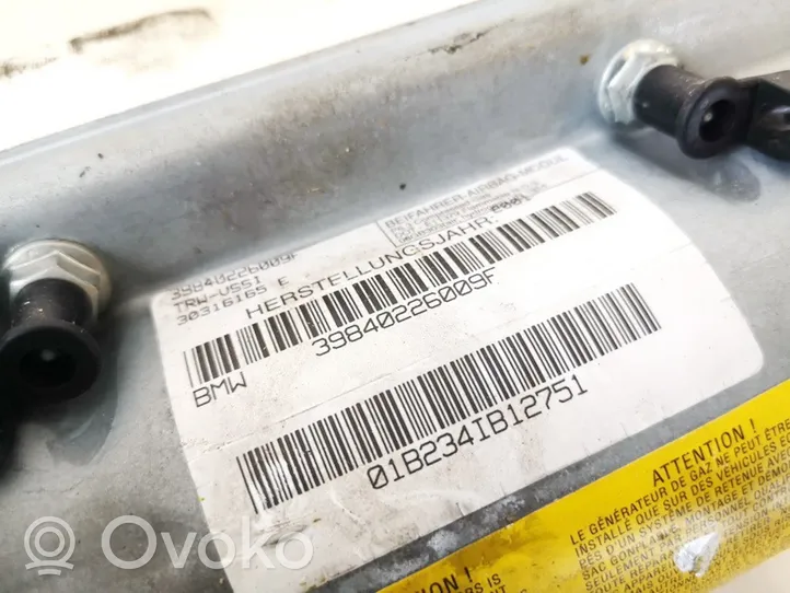 BMW X5 E53 Poduszka powietrzna Airbag pasażera 39840226009f