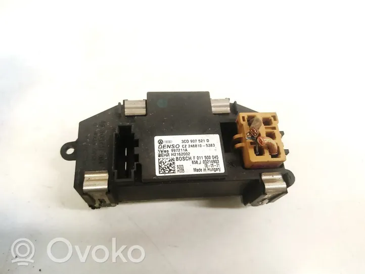 Volkswagen Golf VI Heater blower motor/fan resistor 3c0907521d