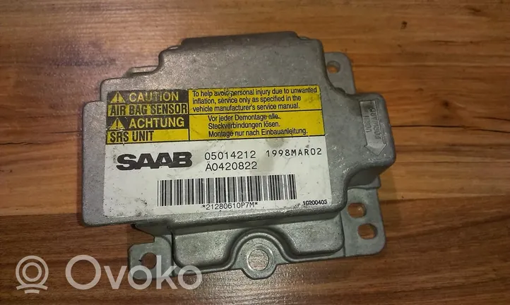 Saab 9-5 Centralina/modulo airbag 05014212