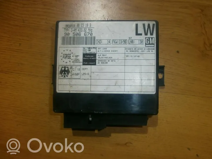 Opel Vectra B Moduł / Sterownik komfortu 90506670