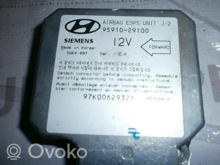 Hyundai Elantra Sterownik / Moduł Airbag 9591029100
