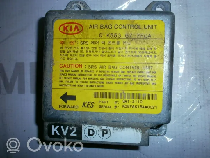 KIA Carnival Centralina/modulo airbag 0K553677F0A