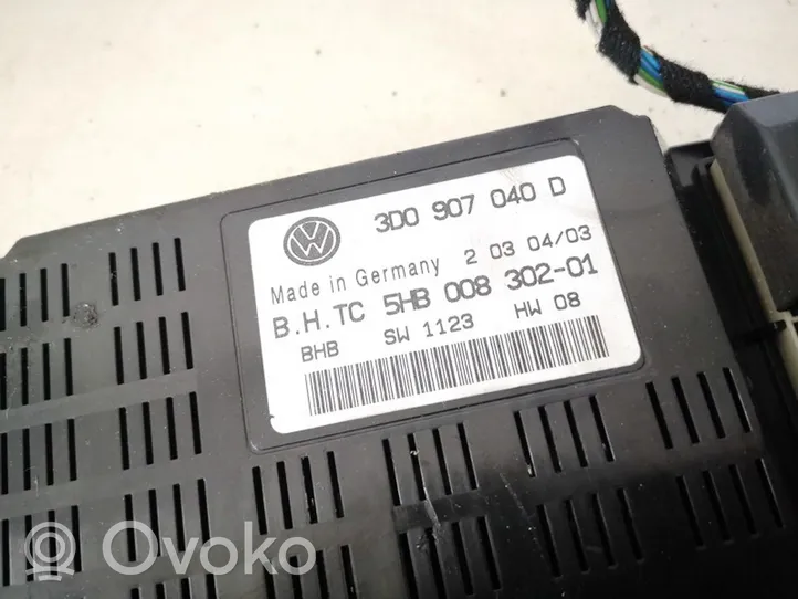 Volkswagen Phaeton Autres unités de commande / modules 3d0907040d