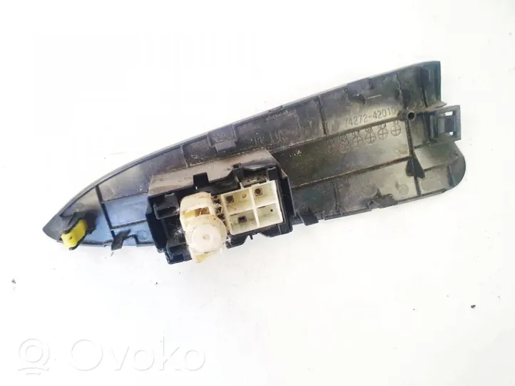 Toyota RAV 4 (XA30) Interruttore di controllo dell’alzacristalli elettrico 7427242010