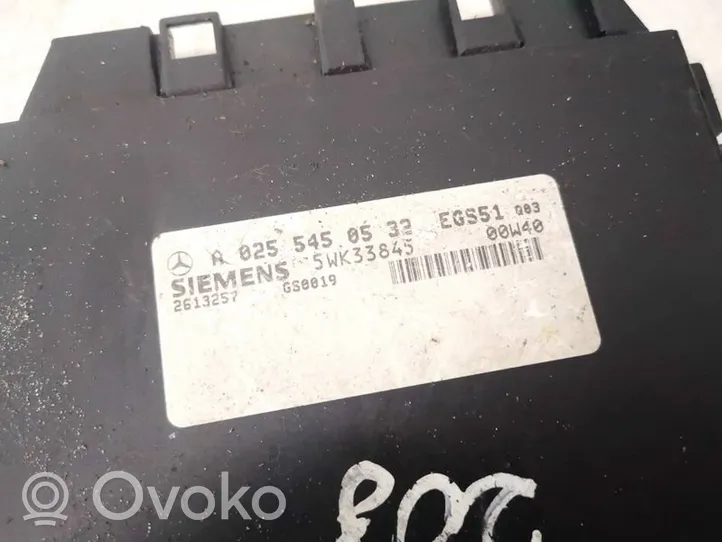 Mercedes-Benz E W210 Module de contrôle de boîte de vitesses ECU a0255450532