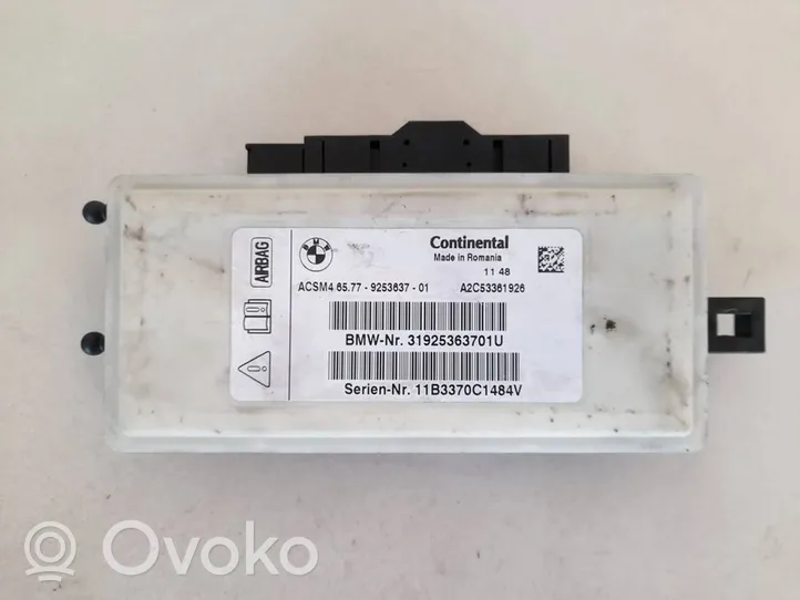 BMW 5 GT F07 Module de contrôle airbag 65779253637