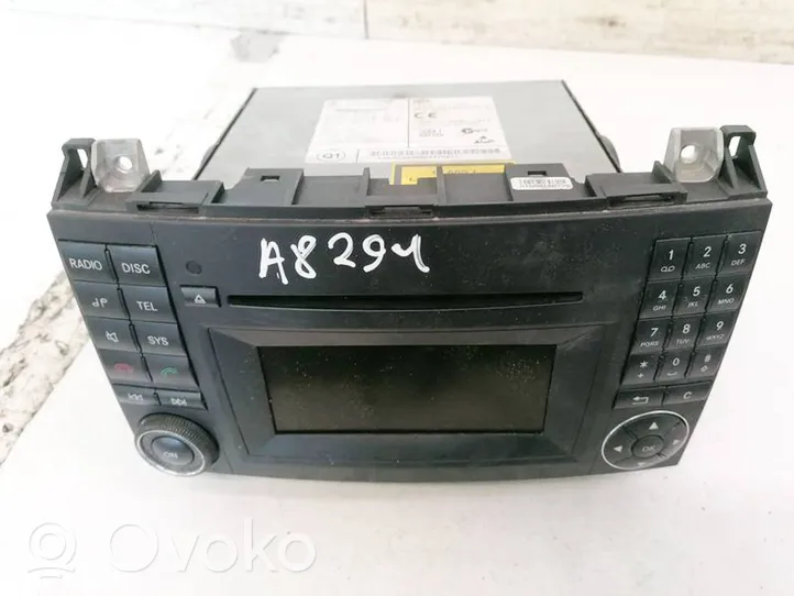 Mercedes-Benz A W169 Radio/CD/DVD/GPS-pääyksikkö A1698705494