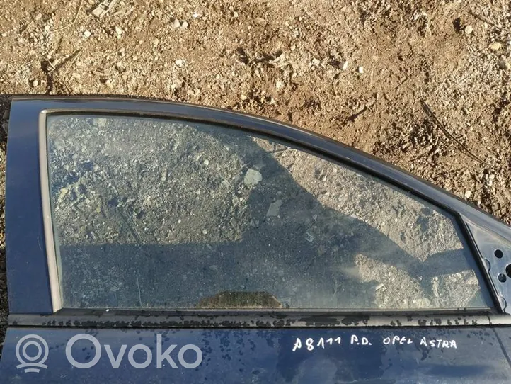 Opel Astra G Front door window glass four-door 