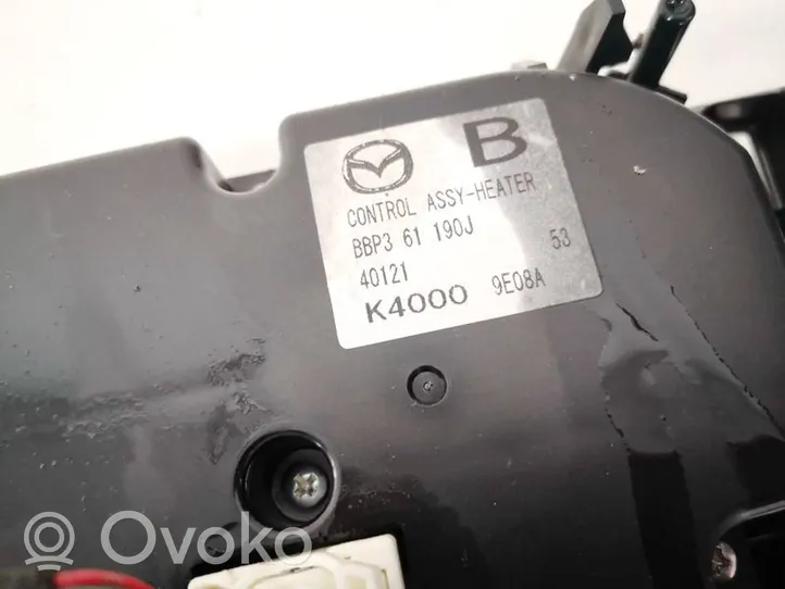 Mazda 3 II Ilmastoinnin ohjainlaite bbp361190j