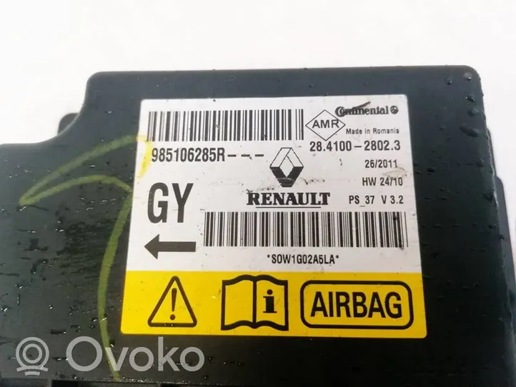 Renault Megane III Airbag control unit/module 985106285R