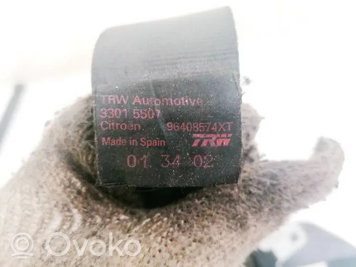 Citroen C3 Pas bezpieczeństwa fotela tylnego 96408574XT