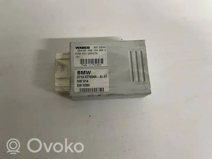 BMW X5 E70 Sterownik / Moduł tylnego zawieszenia pneumatycznego 37146778966