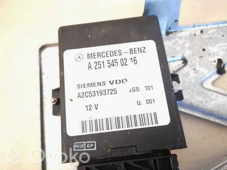 Mercedes-Benz R W251 Muut ohjainlaitteet/moduulit a2515450216