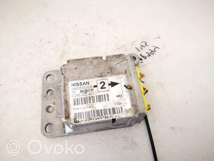 Nissan Primera Gaisa spilvenu vadības bloks 98820av200