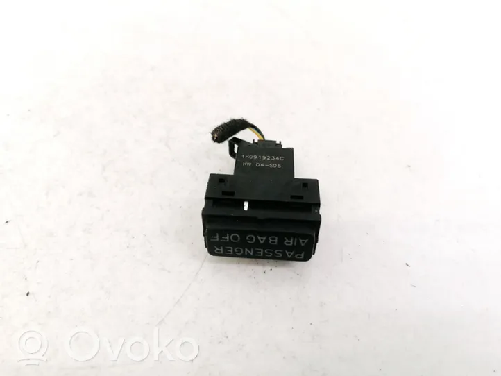 Volkswagen Golf V Passenger airbag on/off switch 1K0919234C