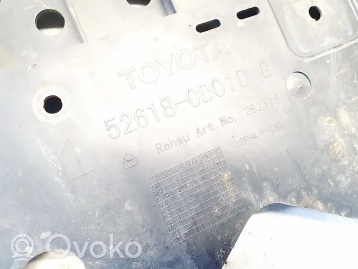 Toyota Yaris Placa protectora/protector antisalpicaduras motor 526180d010g