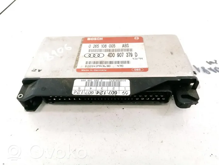 Audi A4 S4 B5 8D ABS-ohjainlaite/moduuli 4D0907379D