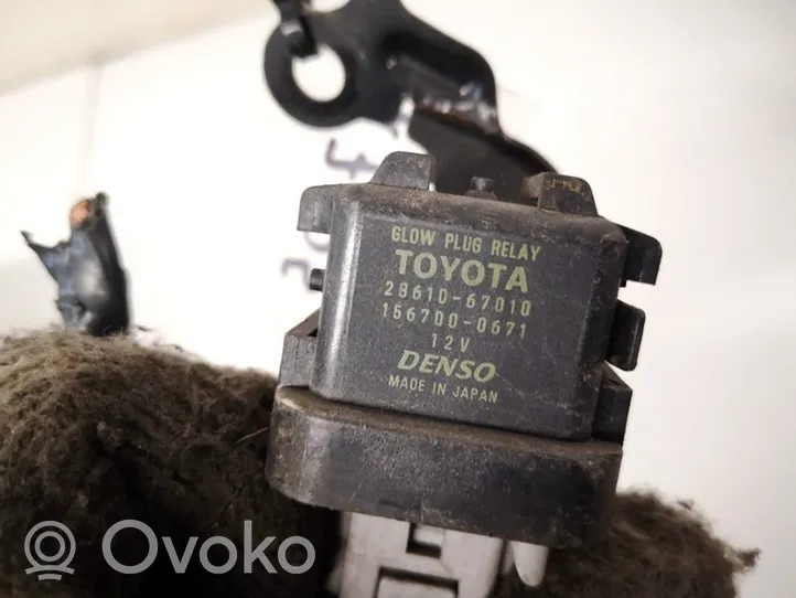 Toyota Verso Relais de bougie de préchauffage 2861067010