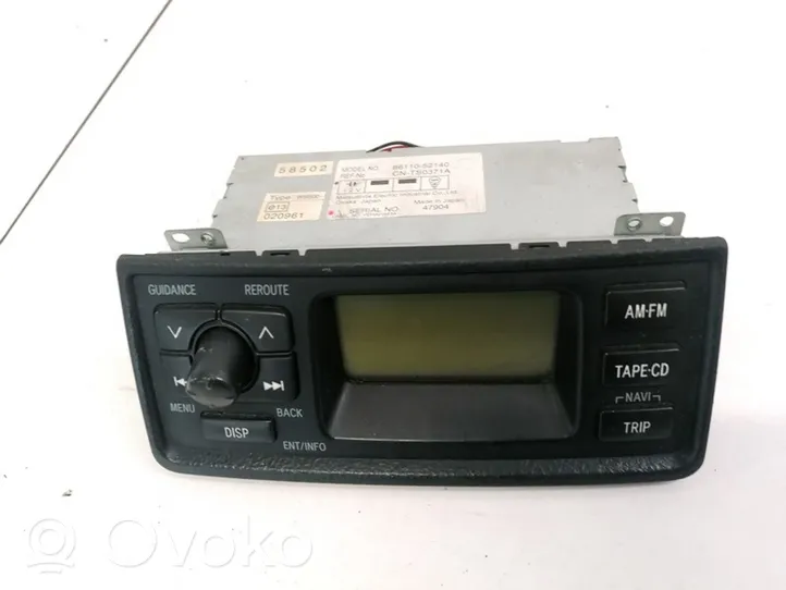 Toyota Yaris Radio/CD/DVD/GPS-pääyksikkö 8611052140