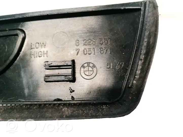 BMW 7 E65 E66 Moldura protectora del borde delantero 7051871