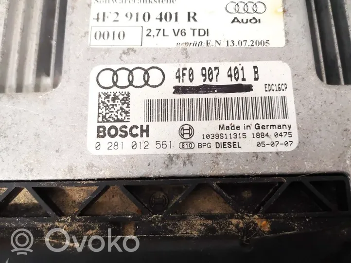 Audi A6 S6 C6 4F Calculateur moteur ECU 4f0907401b