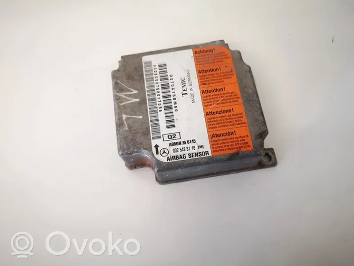 Mercedes-Benz ML W163 Airbag control unit/module 0025428118