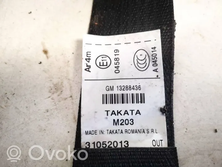 Opel Insignia A Pas bezpieczeństwa fotela tylnego 13288436