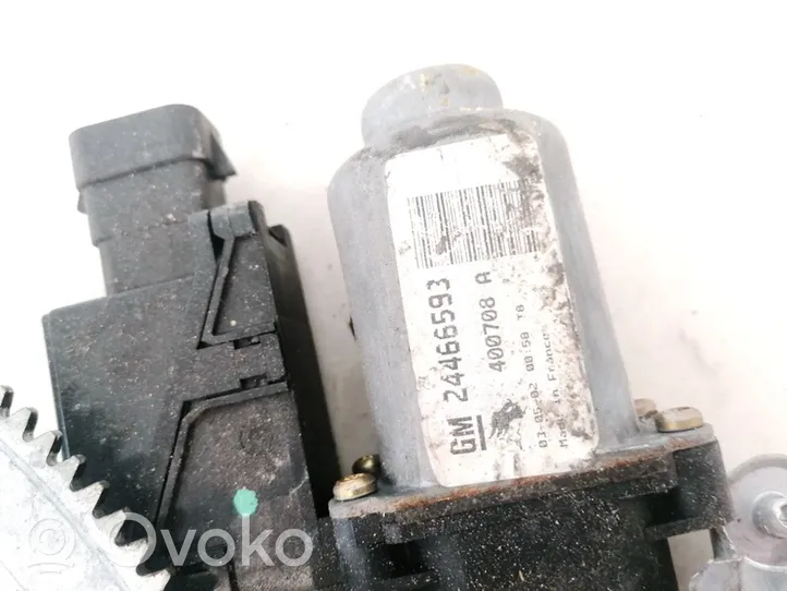 Opel Corsa C Priekinis varikliukas langų pakėlėjo 24466593