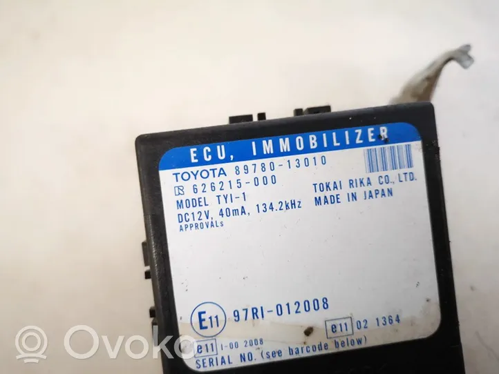 Toyota Corolla Verso E121 Ajonestolaitteen ohjainlaite/moduuli 8978013010