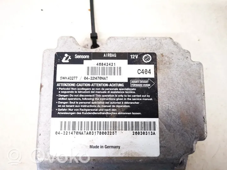 Alfa Romeo 147 Airbag control unit/module 46842421