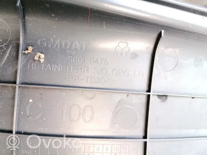 Chevrolet Captiva Takaoven kynnyksen suojalista 96630475