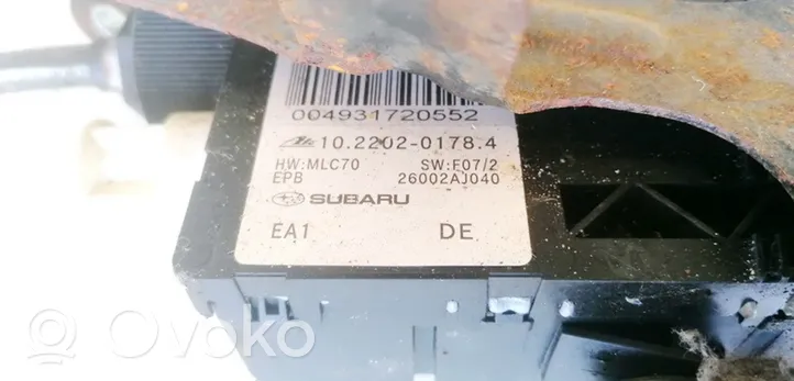 Subaru Legacy Käsijarru seisontajarrun jarrupalat 10220201784