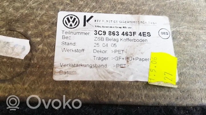 Volkswagen PASSAT B6 Tavaratilan pohjan tekstiilimatto 3C9863463F