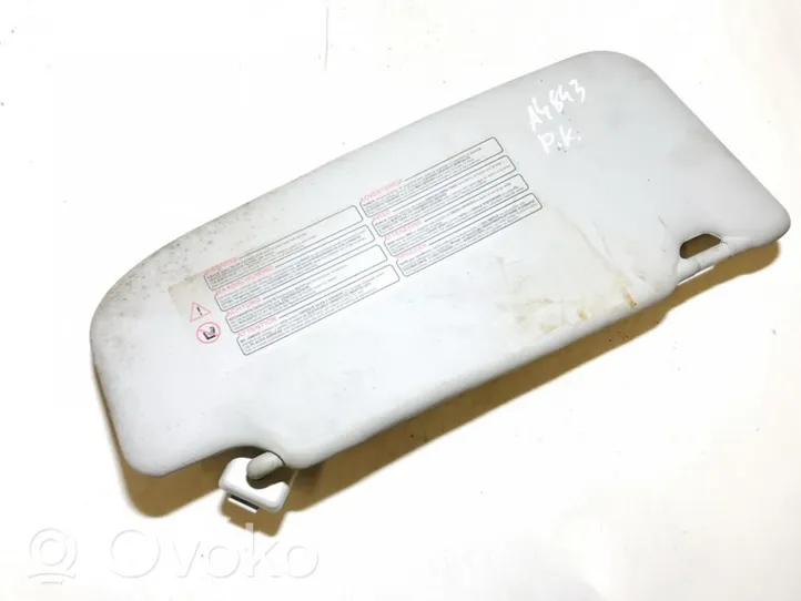 Nissan Qashqai Sun visor 