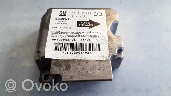 Opel Vectra B Module de contrôle airbag 90569350