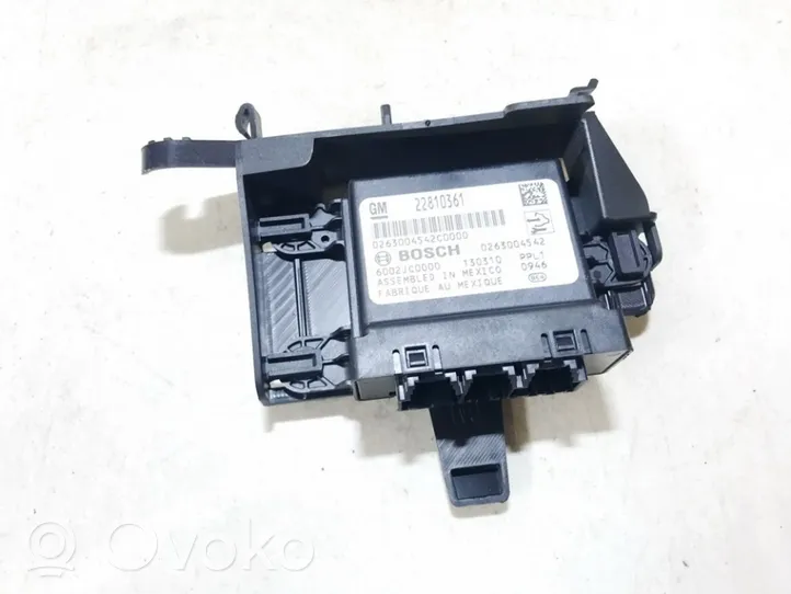 Opel Astra J Parking PDC control unit/module 22810361