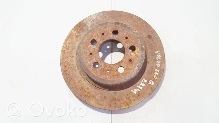 Volvo S60 Rear brake disc neventiliuojamas