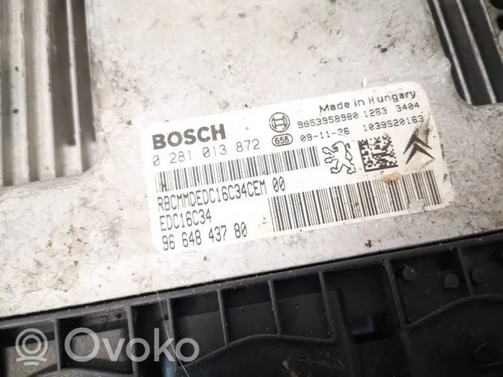 Citroen C3 Picasso Sterownik / Moduł ECU 9664843780