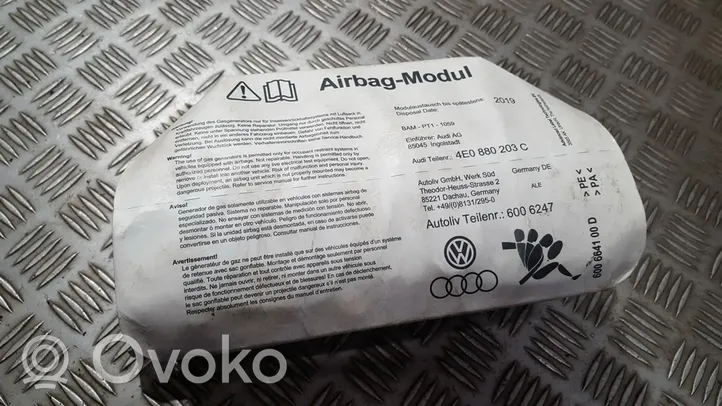 Audi A8 S8 D3 4E Airbag de passager 4e0880203c