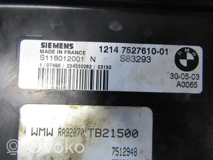 Mini One - Cooper R50 - 53 Calculateur moteur ECU 1214752761001