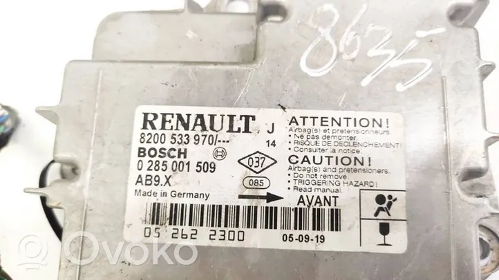 Renault Modus Module de contrôle airbag 8200533970