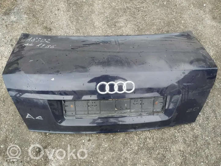 Audi A4 S4 B6 8E 8H Galinis dangtis (bagažinės) melynas