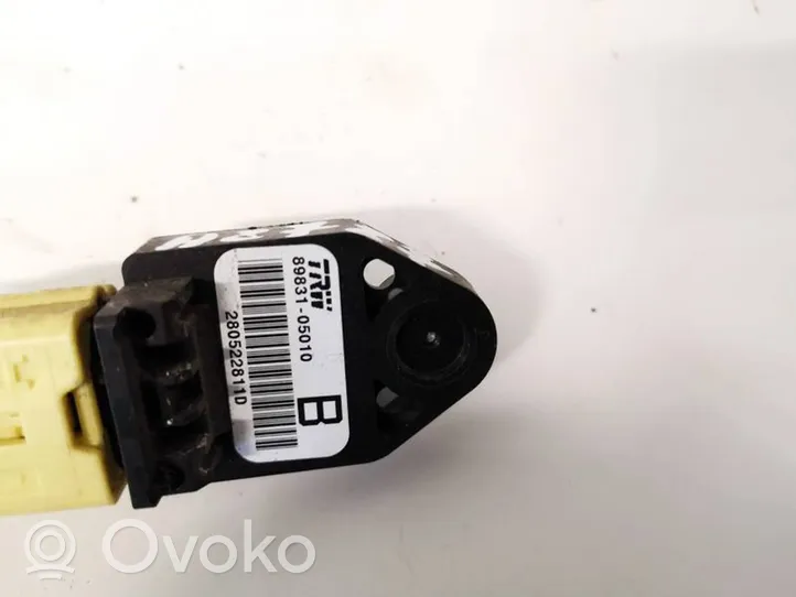 Toyota Corolla Verso AR10 Sensor impacto/accidente para activar Airbag 8983105010