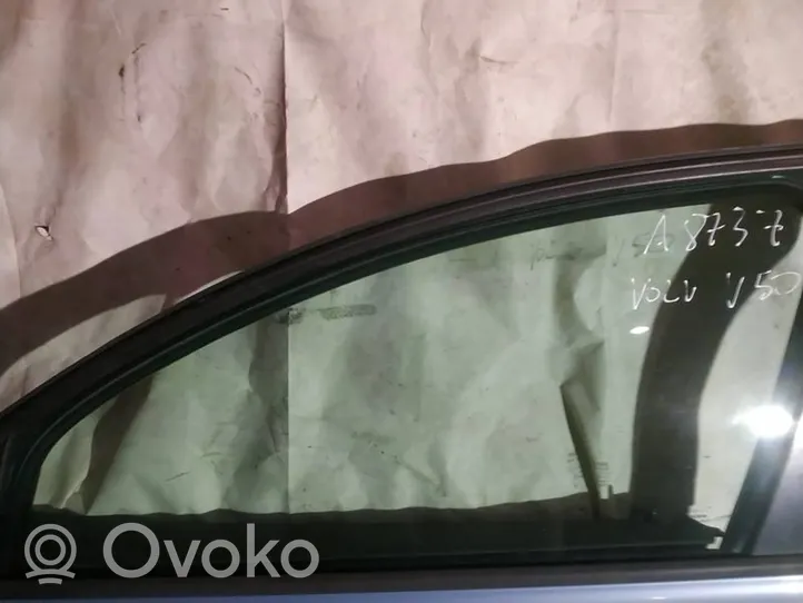 Volvo V50 Pagrindinis priekinių durų stiklas (keturdurio) 