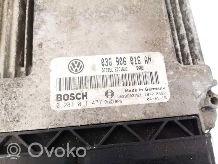 Volkswagen Golf V Sterownik / Moduł ECU 03g906016an