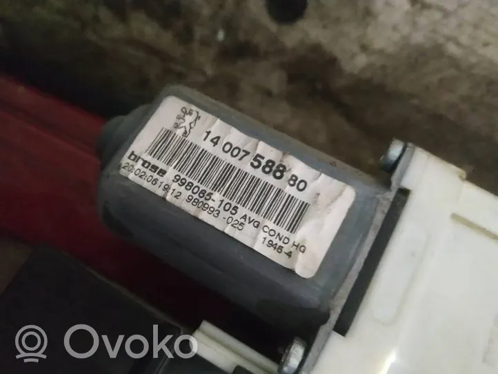 Citroen C8 Silniczek podnośnika szyby drzwi przednich 1400758880