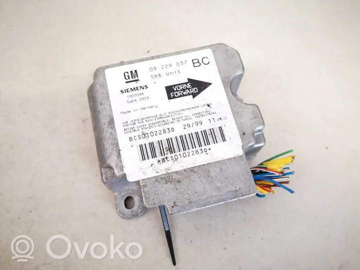 Opel Astra G Module de contrôle airbag 09229037bc