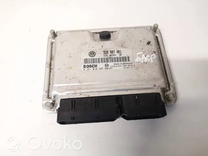 Skoda Superb B5 (3U) Engine control unit/module 3u0907401